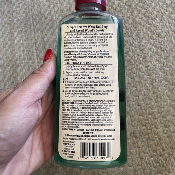 Deep Cleansing Build Up Remover Wood Paneling Cabinets Dissolves Wax 8oz - Picture 3 of 3
